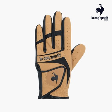 【LE COQ SPORTIF GOLF公雞高爾夫】男款卡其色運動手套舒適靈活防紫外線手套 QGW0J713