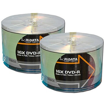 RIDATA 錸德 DVD-R 光碟片 (16X 4.7GB) (50片/桶)【APP滿額下單4%點數(單一帳號最高1500點)】6/30止