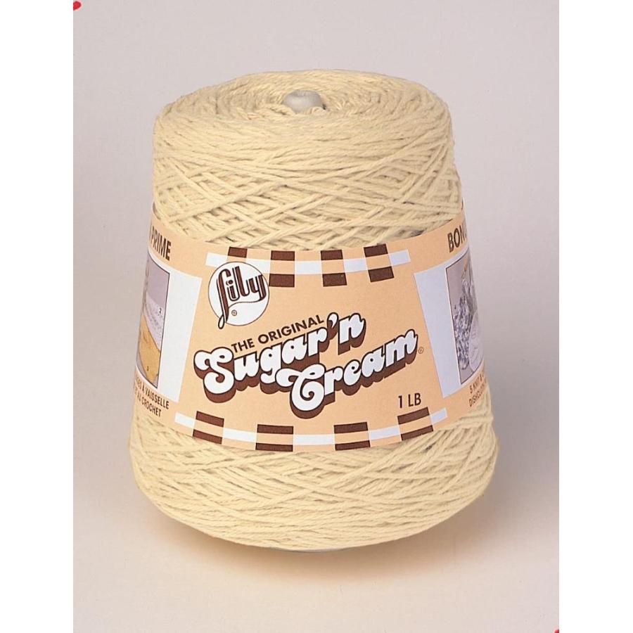 Lily Sugar N Cream Cones Soft Ecru Yarn Pack of 14oz 400g Cotton #4