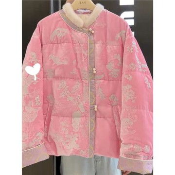 2025年冬季新款高級感超好看加厚棉衣服新中式國風保暖棉服外套女