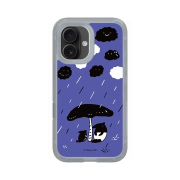 iPhone 16 AirX 流變灰 - 馬來貘 Laimo - 下雨了(紫色款)