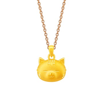 Jove gold JoveGold漾金飾 可愛招弟黃金墜子 送項鍊