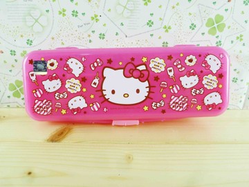 【震撼精品百貨】Hello Kitty 凱蒂貓~KITTY鉛筆盒-滿版圖案-桃色