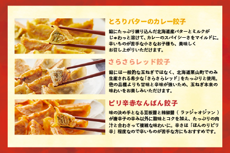 ラーメンまさご自慢の「浦河餃子」全5種セット(計100個)[04-1232]