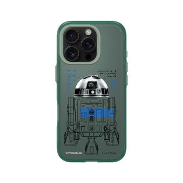 iPhone 16 Pro Clear 憂墨綠 - 迪士尼-星際大戰 Star Wars - 星際大戰 – R2-D2 結構圖