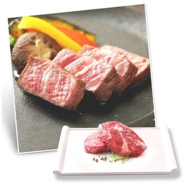 豐富油花,入口即化 特選嫩肩部位,肉質香滑 具美國安格斯與日本和牛雙重口感