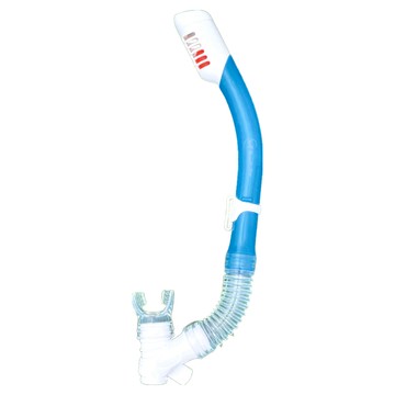 Butterfly Fish 蝴蝶魚 兒童潛水 乾式呼吸管 SNC2401 防浪乾式管頭 可拆換矽膠咬嘴  153g  藍色