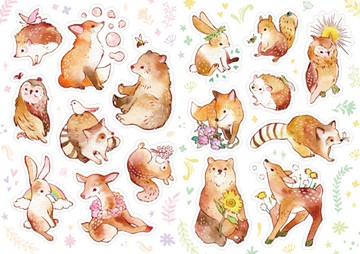 Q版動物貼紙(新年/春夏/秋冬/疊疊動物)
