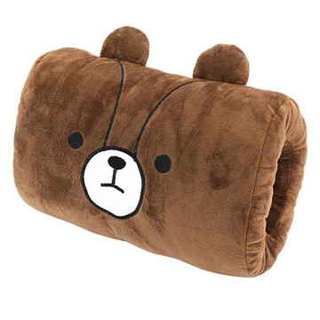 英國熊 暖手抱枕 (不含耳朵)  30 x 12 x 19cm  棕色