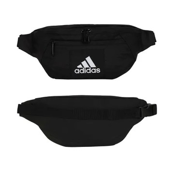 ADIDAS 運動腰包-臀包 側背包 斜背包 黑白