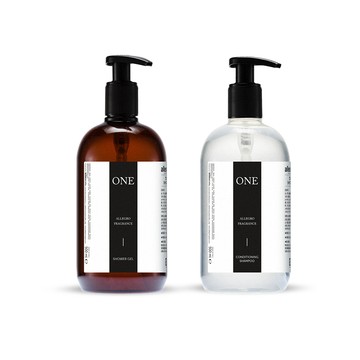 ALLEGRINI ONE系列 經典組(精華洗髮精500ml+精華沐浴露500ml)國內外五星級飯店選用/義大利原裝進口