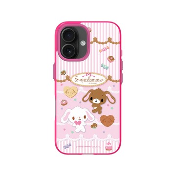 iPhone 16 Clear 粉漾桃 - 三麗鷗-蜜糖邦尼 Sugarbunnies - 烘焙時間