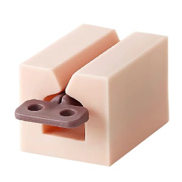 小麥購物 擠牙膏器 G304 方形款 23g  粉色  5個