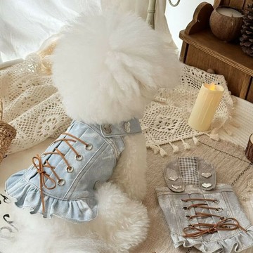 寵物衣服 公主風狗狗貓咪衣服 寵物公主裙子 泰迪馬爾濟斯小型犬春夏 貓咪狗狗精緻打扮服飾 出門戶外防臟服裝