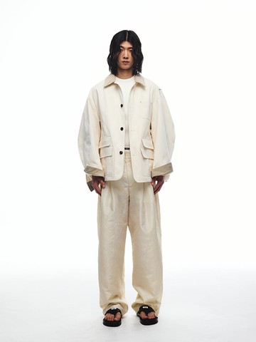 YUJI LOGO PATCH WORK UNISEX BLAZER