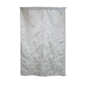 J&N 金萱門簾 穿桿式 現代風格  150 x 90cm  銀色