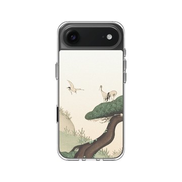 iPhone Air Clear Case（相機按鈕） 透明 - The British Library - 鶴 ‧ 棲樹