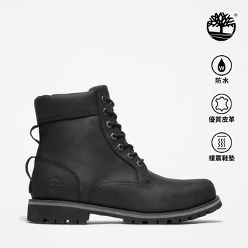 Timberland 男款黑色戶外休閒防水靴|A2KTV015