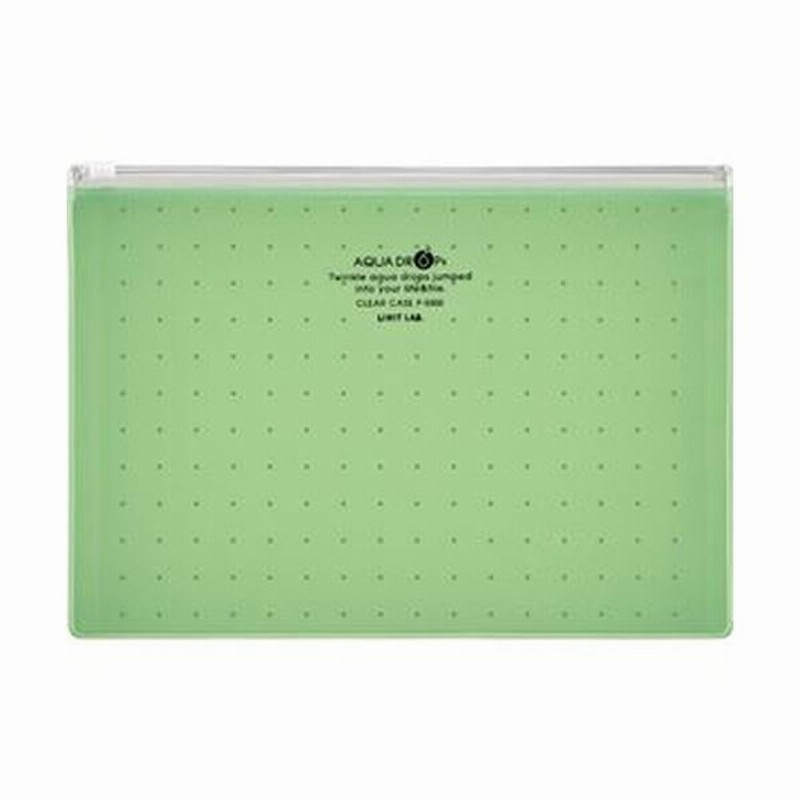 まとめ）リヒトラブ AQUA DROPsクリヤーケース A5ヨコ 青 F-5302-8 1枚