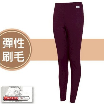 【瑞多仕-RATOPS】女 Thermolite 長刷毛保暖長褲.衛生褲.內搭褲/ DB4528 葡萄 酒紅色