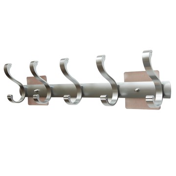 奇麗屋 無鋁倫比 5支10鈎壁掛架 輕量化設計 遇水不留水痕  1個  鋁合金