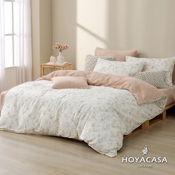 HOYACASA 雪棉絨兩用被床包組｜馨香花語｜(雙人/加大/特大)