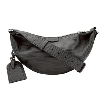 二手品 Louis Vuitton LV路易威登 EPI 彎月斜背包(M25225-黑)