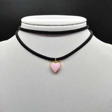 日韓軟妹雙面滴油桃心雙層鎖骨鏈短款項鏈簡約甜美飾品女