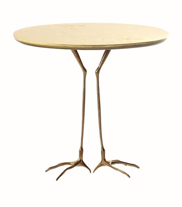 Cassina Bronze Traccia Side Table