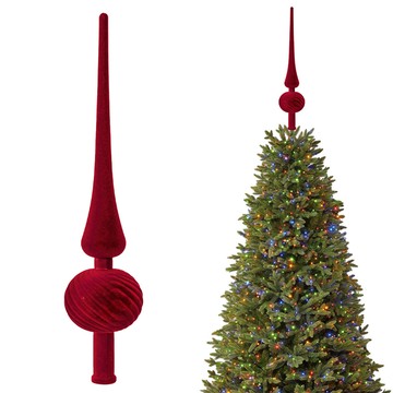 洛陽牡丹 植絨葫蘆樹頂彩繪聖誕樹頂部裝飾道具聖誕尖形工藝品