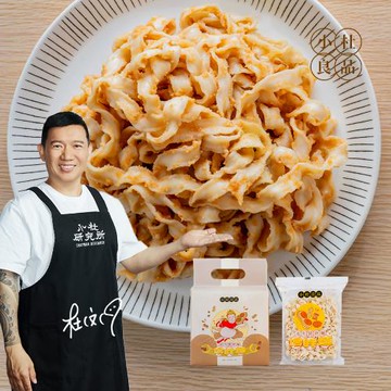 【小杜良品】花生醬波浪增胖麵 乾拌麵-1袋4入