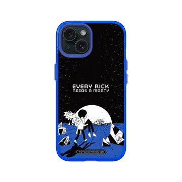 iPhone 15 Clear 激光藍 - 瑞克和莫蒂 Rick and Morty - Every Rick Needs a Morty