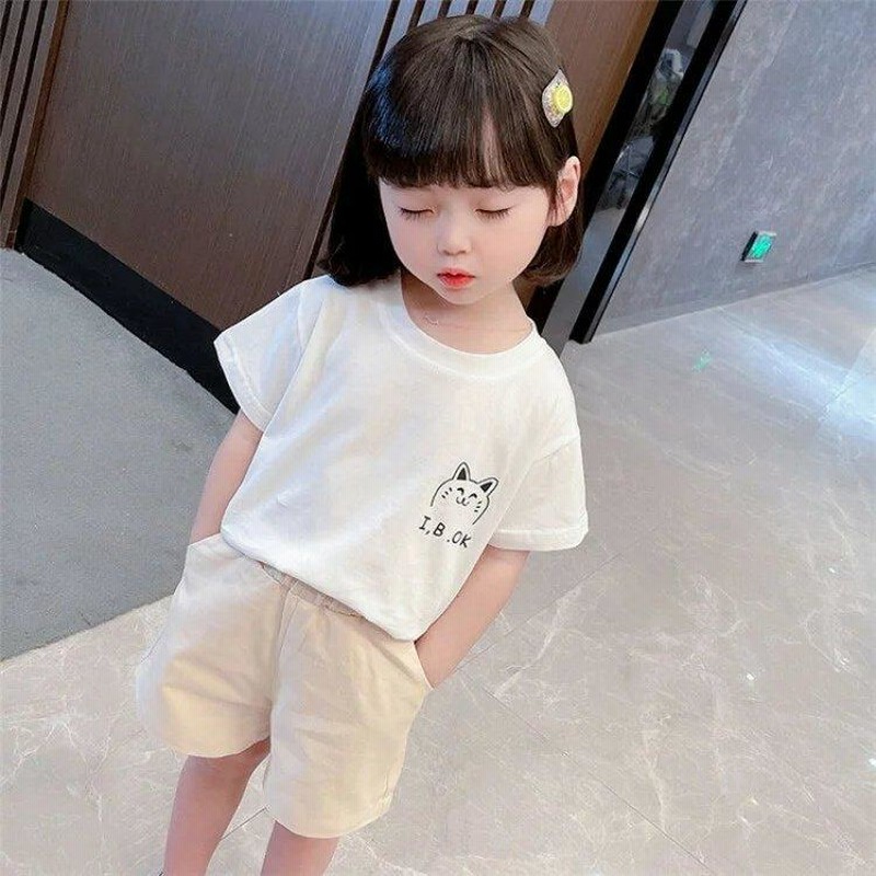 韓国子供服 セットアップ 女の子 夏服 ホワイト ピンク 可愛い レジャー 2点セット キッズ セットアップ 普段着 通学着 女の子 半袖 ファッション 結婚式 同窓会 通販 LINEポイント最大0.5%GET LINEショッピング 新品 キッズ服 子供服 120 セットアップ Tシャツ ピンク 夏服 女の子