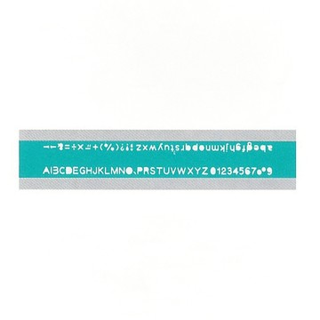 【 徠福 】英文數字定規(針筆專用) / 片 TP-723A