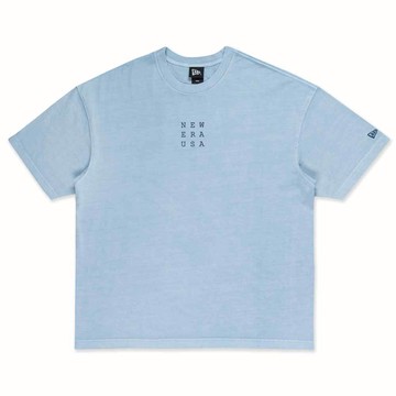 NEW ERA 男女 寬版短袖上衣 TRAIL RUNNER NE 淺藍 NE14701269