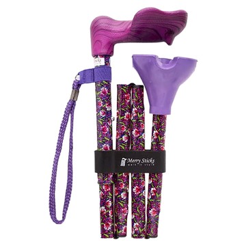 Merry Sticks 悅杖 自立式人體工學折疊手杖 右手用  酒紅莊園  1支