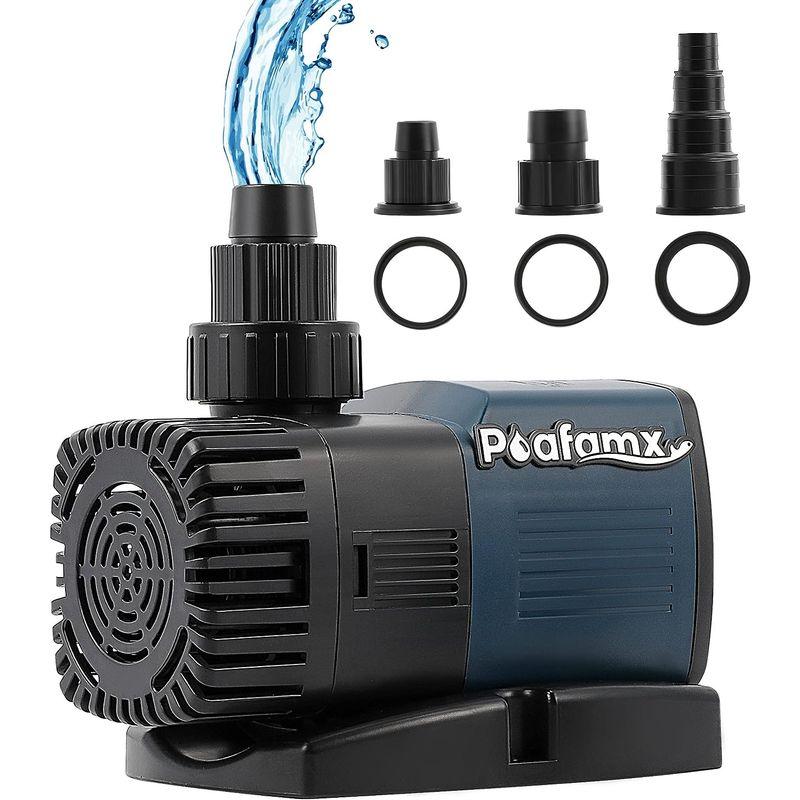 Poafamx 小水中ポンプ 排水ポンプ 吐出量9000L h 最大揚程5.3m 70W