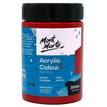 Mont Marte 蒙瑪特 壓克力顏料 Vermilion 300ml  1色