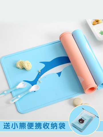 小學生餐墊食品級硅膠防水防油防燙墊子兒童餐桌墊隔熱墊