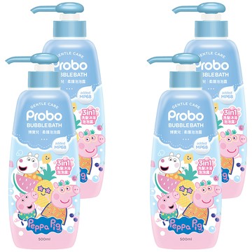 Probo 博寶兒 柔護泡泡露 佩佩豬  500ml  4瓶