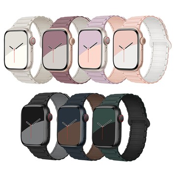 Apple Watch 錶帶 極致膚感 Apple Watch 42/44/45/49/46(S10)mm 通用型 矽膠磁吸造型錶帶