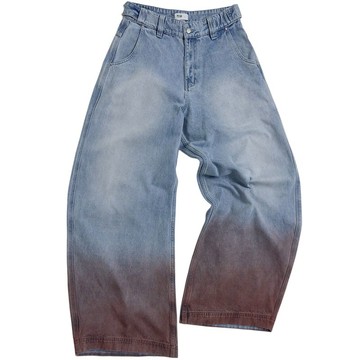 【MELSIGN】MEL 26. WASHED DENIM JEANS 漸層刷色 丹寧長褲 (淺藍色)