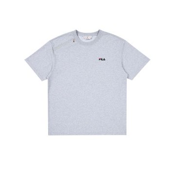 FILA 男短袖圓領T恤-中麻灰 1TEA-1402-MY