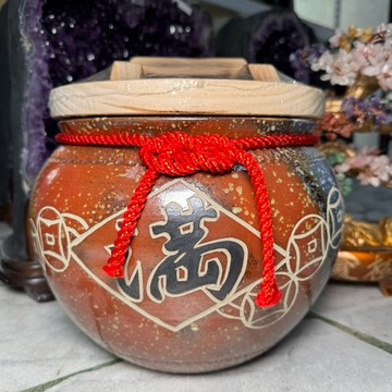 款式2 臺灣鶯歌手拉胚米甕 十斤米甕 滿字 招財錢串 五行色♥️米缸 招財米甕 十斤米甕 送禮自用 聚寶盆 A1698