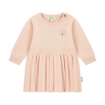 STEIFF 熊頭童裝 長袖針織百褶裙 洋裝 1-2歲