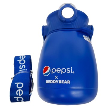 BEDDYBEAR 杯具熊 保溫嘟嘟桶 850ml 奧氏體型不鏽鋼杯身 聚丙烯材質 藍色百事可樂聯名款  大肚百事  1個
