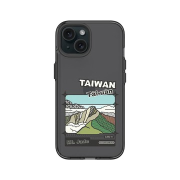 iPhone 15 Clear 酷墨灰 - 老屋顏 Old House Face - 鐵窗花紋 - 台灣玉山