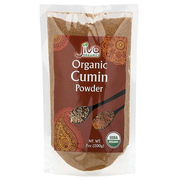 Jiva Organics, 有機孜然粉，7 盎司（200 克）