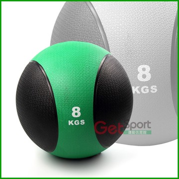 橡膠藥球8公斤(8kg重力球/健身球/重量球/太極球/健力球/平衡訓練球/GetSport)