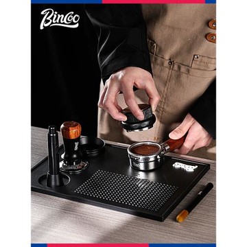 Bincoo吧臺收納墊套裝意式咖啡機手柄配套壓粉錘布粉器全套工具